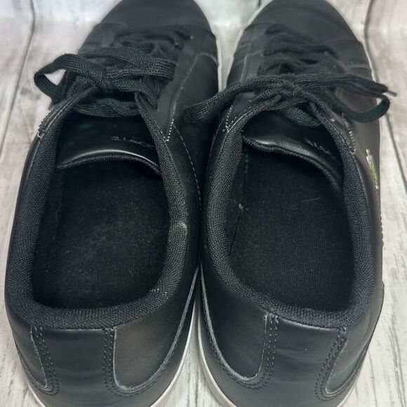 Lacoste Alligator Lerond Black White Leather Sneakers Shoes Men’s Size 13 - Picture 9 of 11